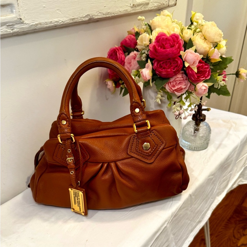 🐻Marc Jacobs Brown Leather Hobo Top Handle Bag🐻